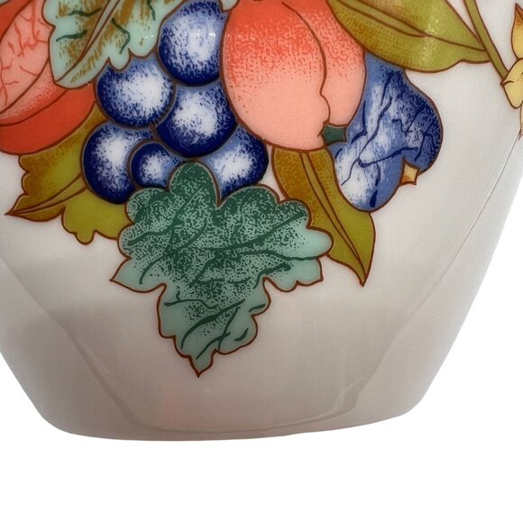 Bernardaud Limoges "Borghese" Porcelain Vase Hand-Painted Floral & Fruit Design - Picture 3 of 16